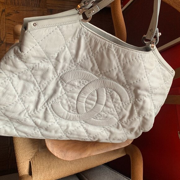 Chanel Shopping Tote — Ice Grey